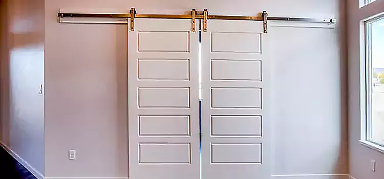 Glass Barn Door with Installation Hardware Kit Central Point