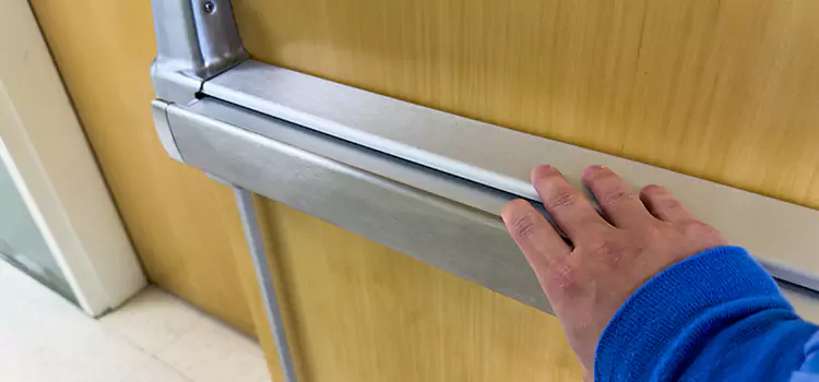 Installing a Push Bar on a Door Central Point